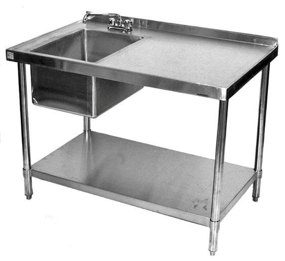 Commercial Kitchen Stainless Steel Working Table Metal Kitchen